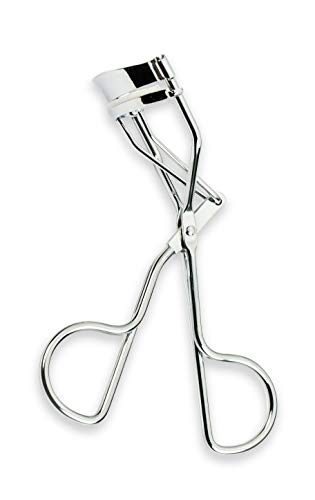 Eyelash Curler Denco Rounded Metal Crimping Cushioned Pad Coated Handles