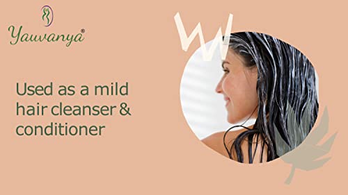 Yauvanya Pure Hibiscus Powder for Hair - 100 Gms | Vegan | Hair Cleanser | Conditioner - Image 2