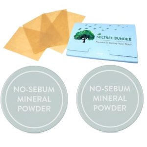 No Sebum Mineral Powder 5g Korea Skincare with Oil Blotting Papers