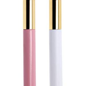 Lash Shampoo Brushes 2Pcs White Pink Eyelash Extension Tools for Women