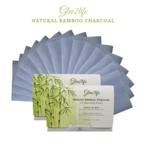 Natural Bamboo Charcoal Oil Absorbing Sheets Glee2life 200 Count
