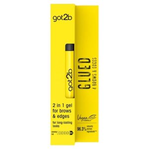 Glued Brows & Edges 2 in 1 Wand Eyebrow Gel 72hr Hold Vegan Silicone Free 16ml