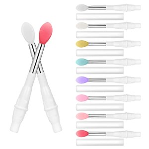 Skycase Silicone Lip Brushes, 8Pcs Dustproof Double-sided Lipstick Brush Stick