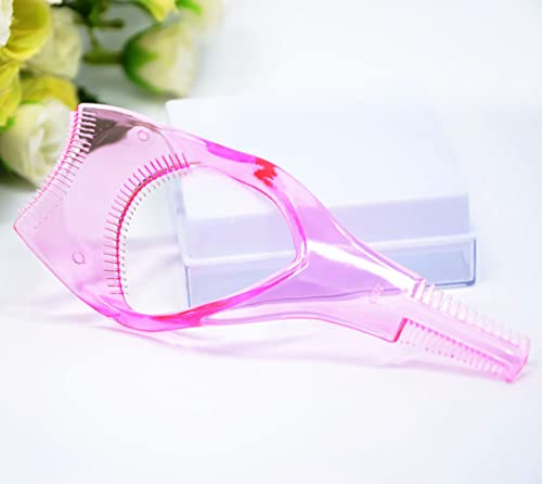 Plastic Makeup Eyelash Tool Upper Lower Eye Lash Mascara Guard Applicator Guide (Pink+Blue) - Image 4