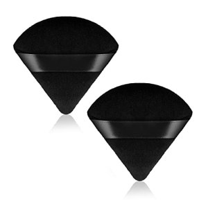 Molain 2Pcs Triangle Makeup Puff Velvet Face Puff Cosmetic Foundation Blender Sponge
