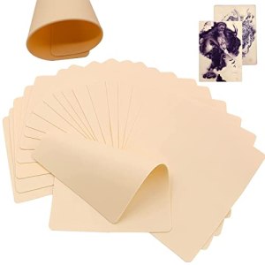 Rayyl 3mm Tattoo Skin Practice - 10Pcs Silicone Double Sides 7.4x5.6" for Beginner & Experienced Artist