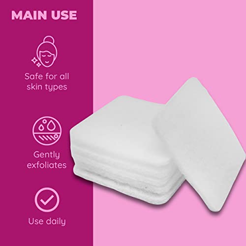 Exfoliating Facial Sponges Jacent 50 Count - Gentle Skin Exfoliation - Image 2