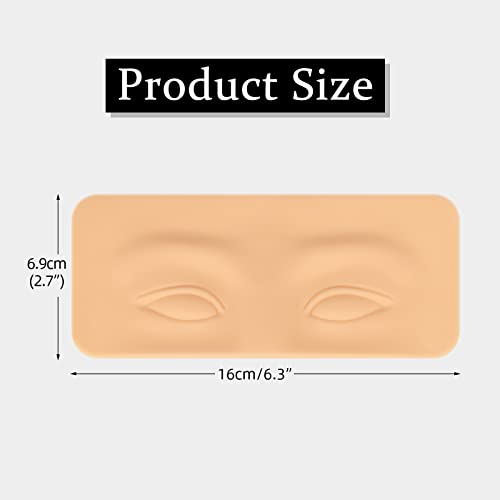 ATOMUS 8pcs Tattoo Practice Skin for Eyebrows Eyeliner 3D Permanent Makeup Silicone - Image 4
