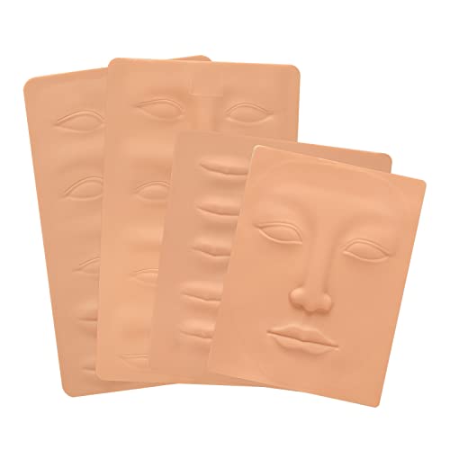 ATOMUS 4pcs Tattoo Practice Skin Microblading Eyebrows Eye Lip