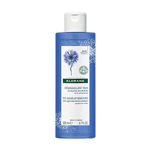 Klorane Organic Cornflower Eye Makeup Remover 200ml Sensitive Eyes Contact Lens Wearers