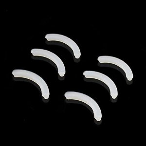 Leline's Eyelash Curler Refill Pads, Rubber Replacement Pads, 6 Count, White