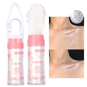 White Polvo De Hadas Glitter Face Highlighter Makeup Body Shimmer Fairy Highlight Patting Powder