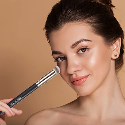 ENERGY Angled Flat Concealer Brush for Under Eye, Nose Contour, Liquid Foundation, Press Powder Palette - Image 7