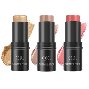 Cream Blush Stick for Cheeks Eyeshadow Highlighter Makeup - 3 Colors Jacshy 0.33 g (Pack of 3)