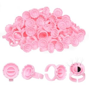 POCMKO 300 PCS Lash Glue Rings for Lashes Supplies