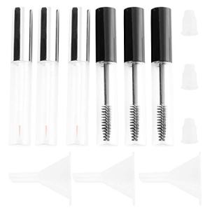 Glass Containers 3PCS 10ml Empty Mascara Tube Eyelash Wand DIY Set