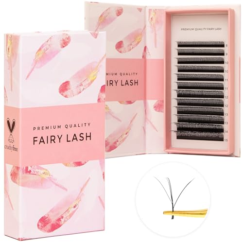 LLBA Fairy Volume Lash Extensions 3D - 0.7mm Thickness | C CC D Curl | 8-15mm Length Mixed Tray