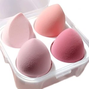 FIFIGO Beauty Blender Makeup Sponge Set for Liquid, Cream, and Powder, Multi-Colored, 4 Pcs