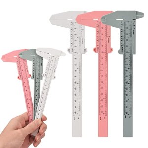 ATOMUS 6pcs Vernier Caliper Eyebrow Positioning Ruler Template for Permanent Makeup Tattoo Microblading Eyebrow Lip DIY Ruler