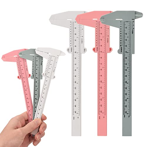 ATOMUS 6pcs Vernier Caliper Eyebrow Positioning Ruler Template for Permanent Makeup Tattoo Microblading Eyebrow Lip DIY Ruler
