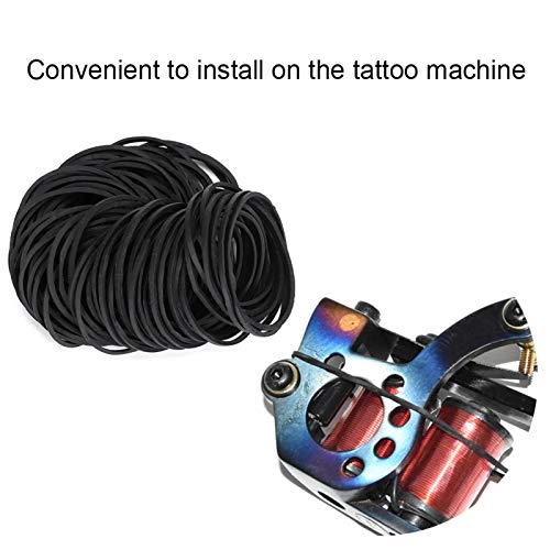 Tattoo Rubber Bands Professional Shockproof Tattoo Machine Parts Black - Image 4