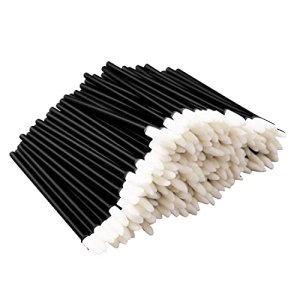 Lipstick Applicator Lip Makeup Disposable Lip Brushes 200 Pcs Black Lint Free