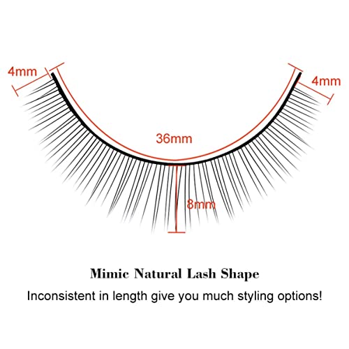 Practice Lashes for Eyelash Extensions Supplies Training Self Adhesive Natural Lash Extensions for Mannequin Head by SRCKFIZ - Image 5
