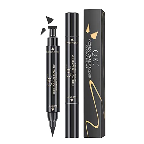 Eyeliner Double-Headed Seal Black Triangle Stamp Pen Long-lasting Waterproof Makeup