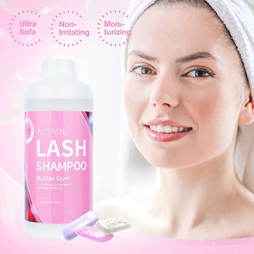 Eyelash Extension Cleanser 60ML Natural Lash Extension Shampoo Unscented Professional Eyelid Foaming Cleanser Paraben & Sulfate Free - Image 47