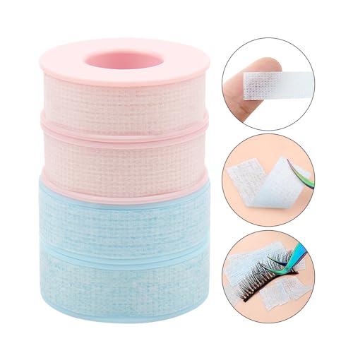 Eyelash Extension Tape, Pink Blue Silica Gel Non-woven Fabric Lash Adhesive Tape S (Pink & Blue-Small) - Image 2
