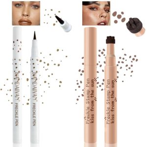 NewBang Freckle Pen 2pcs, Sun-kissed Fake Freckles in One Press