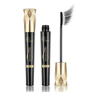 4D Silk Fiber Lash Mascara Waterproof Voluminous Eyelashes Black