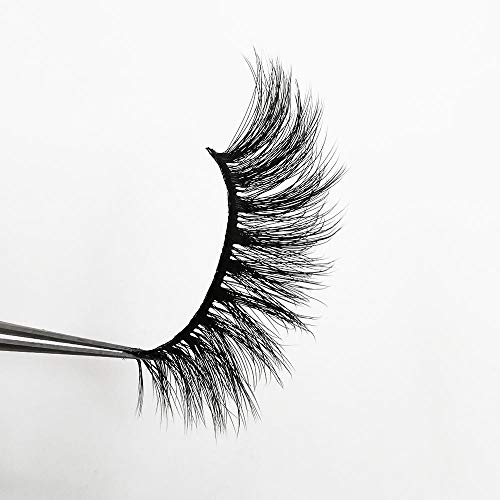 Smilart 7 Pairs 3D Mink Lashes Faux Natural False Eyelashes Fluffy Black - Image 4