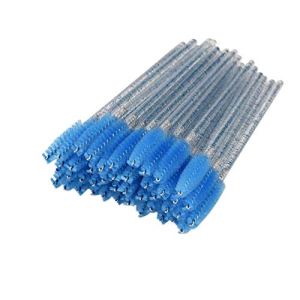 ATOMUS 300 Pack Disposable Mascara Wands Eyelash Brushes 6 Colors Cosmetic Brush