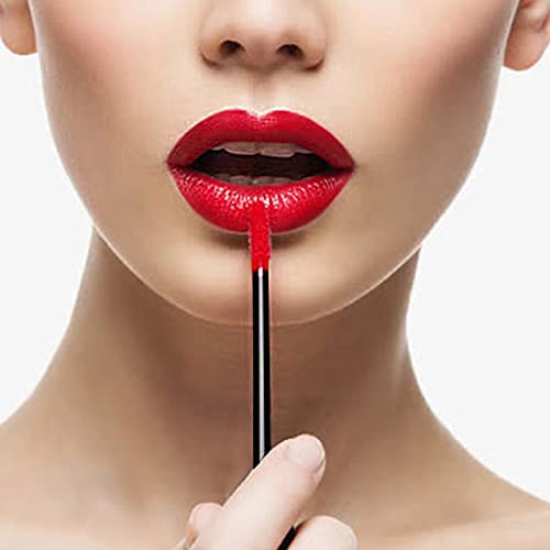 Loobas 200 PCS Disposable Lip Brush Wands, Black, Lint Free, Makeup - Image 4