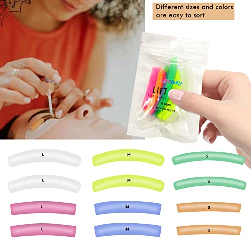 Libeauty Lash Lift Rods Pads 12 PCS Eyelash Perm Lift Silicone Pads Reusable - Image 5