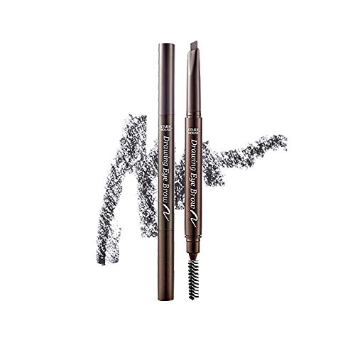 Etude House Drawing Eye Brow, Dark Grey Triangle Shaped Pencil with Vitamin E
