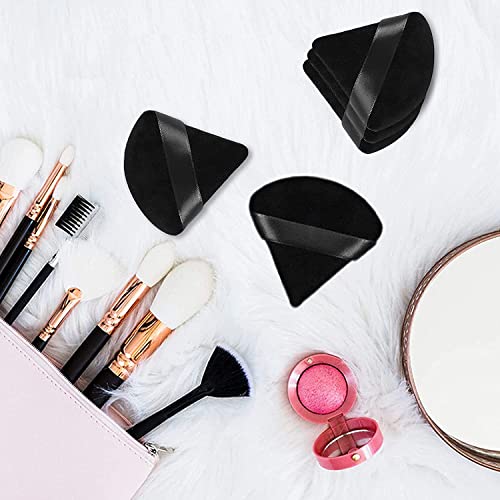 Soft Triangle Reusable Powder Puffs for Face and Body, 6 Pcs - Image 3