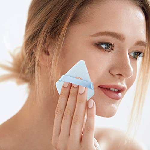 Triangle Powder Puff Makeup Setting Sponge for Face and Body, 14 Pcs, Washable - Image 2