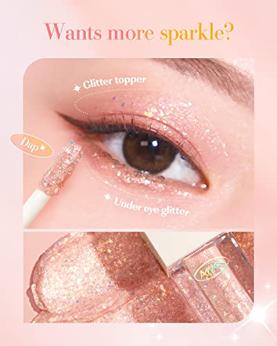 "AMTS Webtoon True Beauty - 01 Some Love | Liquid Pink Chunky Glitter Eyeshadow | Highlighter Makeup" - Image 3