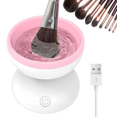 Electric Makeup Brush Cleaner Machine, Fits All Size Brushes, Automatic Spinner Machine, Beauty Blender Cleaner VELPEN
