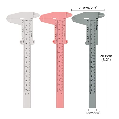 ATOMUS 6pcs Vernier Caliper Eyebrow Positioning Ruler Template for Permanent Makeup Tattoo Microblading Eyebrow Lip DIY Ruler - Image 2