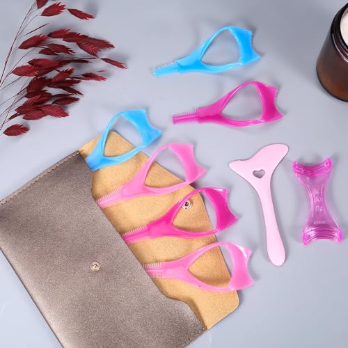XINRUI 6Pcs Mascara Shield Applicator Guard, 3 in 1 Makeup Cosmetic Eyelash Tool - Image 4