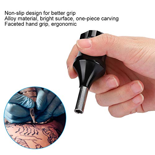 Professional 30mm Tattoo Grip Non-Slip Design Black - Image 4