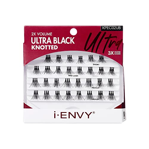 i-ENVY Trio Ultra Black Medium Lashes, 3X Faster, Double Volume