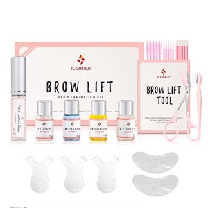 ICONSIGN Brow Lamination Kit, Fuller & Thicker Brows, Long Lasting up to 8 weeks, 72 Piece Set