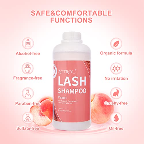 Eyelash Extension Cleanser 60ML Natural Lash Extension Shampoo Unscented Professional Eyelid Foaming Cleanser Paraben & Sulfate Free - Image 44