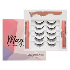 Sobelle Magnetic Eyelashes Eyeliner Kit, Asian Fit, Single Edged/Fold Eyelids, Hooded Eyes