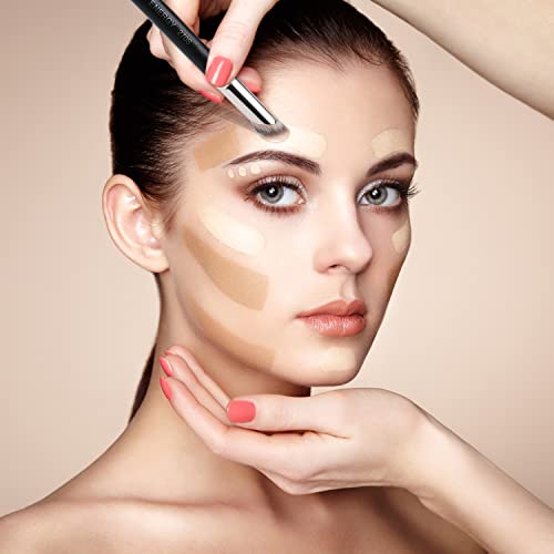 ENERGY Angled Flat Concealer Brush for Under Eye, Nose Contour, Liquid Foundation, Press Powder Palette - Image 18
