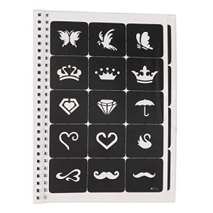 Tattoo Stencils, 97 Patterns Reusable Temporary Tattoos Body Art Painting Templates (22.5 X 16.7cm)